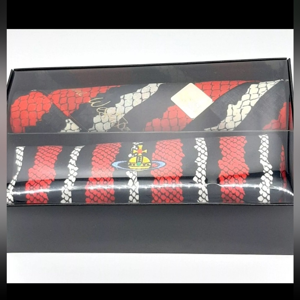 Vivienne Westwood Python Pattern Cosmetic Case and Scarf Set, NWT - Picture 5 of 8